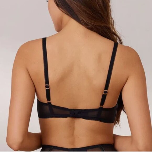 Lounge. Pandora Intimate Bra, Black, Sheer, womens lingerie, 34DD - Picture 2 of 2